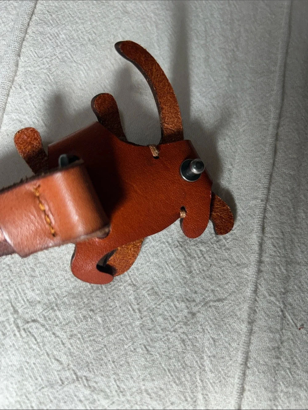 Vintage Novelty Leather Dog Belt Vanca Craft Style Boho Whimsigoth 🐕